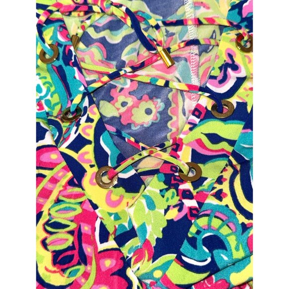 Philosophy Republic Clothing Womens S Sleeveless Lace-Up Multicolor Paisley Dres - Picture 6 of 9